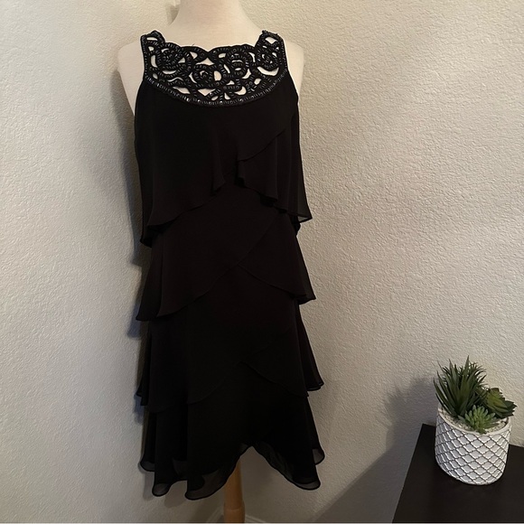 SLNY Black Halter Mini Sundress - Picture 6 of 6